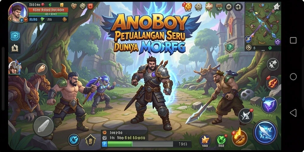 Gameplay seru di ANOBOY dengan grafis menawan dan karakter menarik.