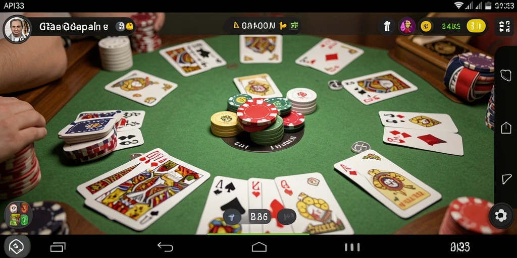 Gameplay seru Gaple di API33 dengan tampilan menarik.