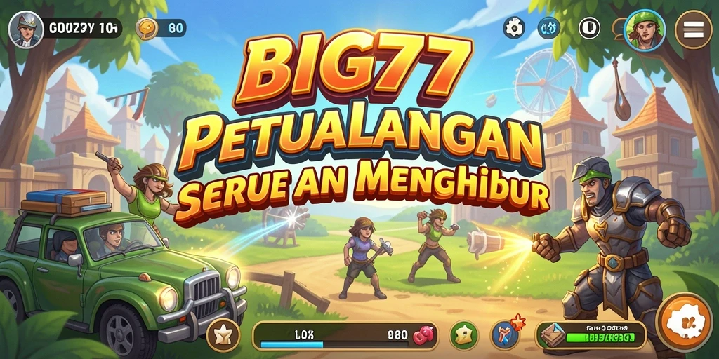 Tampilan gameplay Arcade yang penuh warna dan seru.