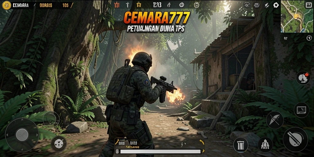 Tampilan gameplay CEMARA777 yang menegangkan dalam TPS.