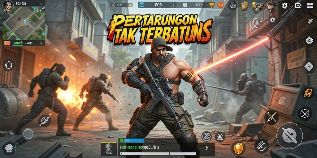 Gameplay aksi seru dalam pertandingan Fighting yang mendebarkan.