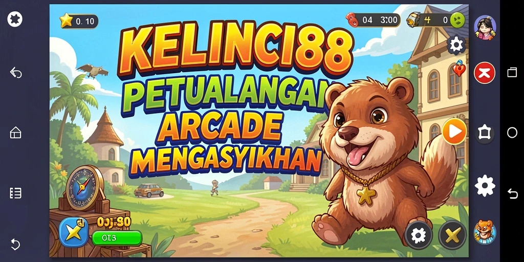 Tampilan gameplay seru KELINCI88 dengan karakter lucu.