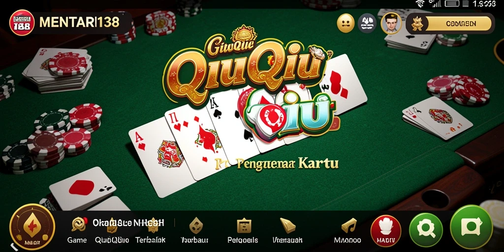 Tampilan gameplay seru dari MENTARI138 yang menampilkan QiuQiu.