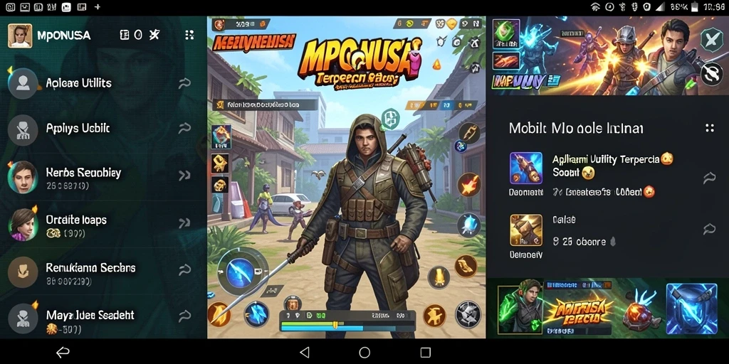 Screenshot utama MPONUSA menampilkan antarmuka aplikasi Utility yang sederhana dan fungsional.