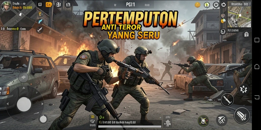 Tampilan gameplay PG11 yang menegangkan dalam mode TPS.