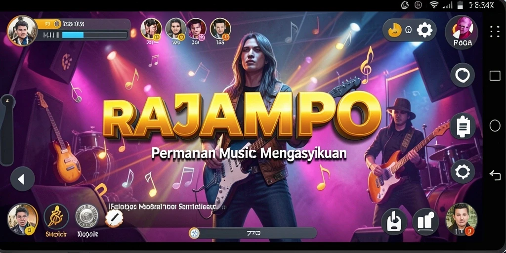 Tampilan gameplay RAJAMPO yang menarik dan interaktif.