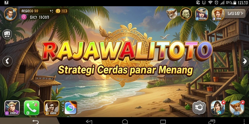 Tampilan gameplay dinamis dan interaktif dalam RAJAWALITOTO.
