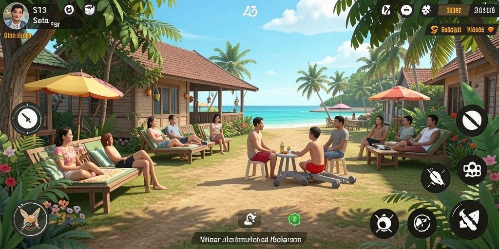 Screenshot gameplay S13 yang penuh warna dan menarik.
