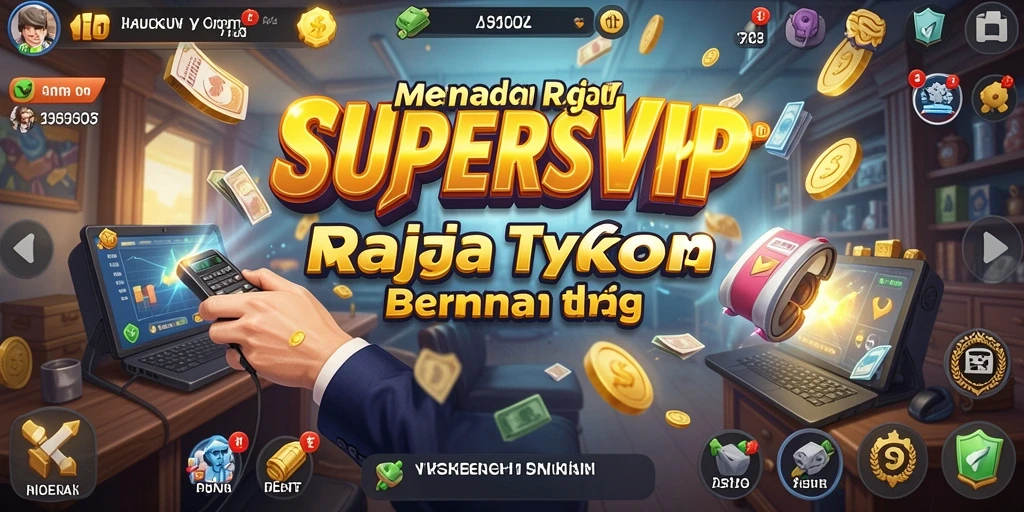 Tampilan utama gameplay SUPERSVIP yang menakjubkan dan mendebarkan.