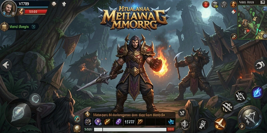 Tampilan gameplay yang mengasyikkan di dunia MMORPG VT789.