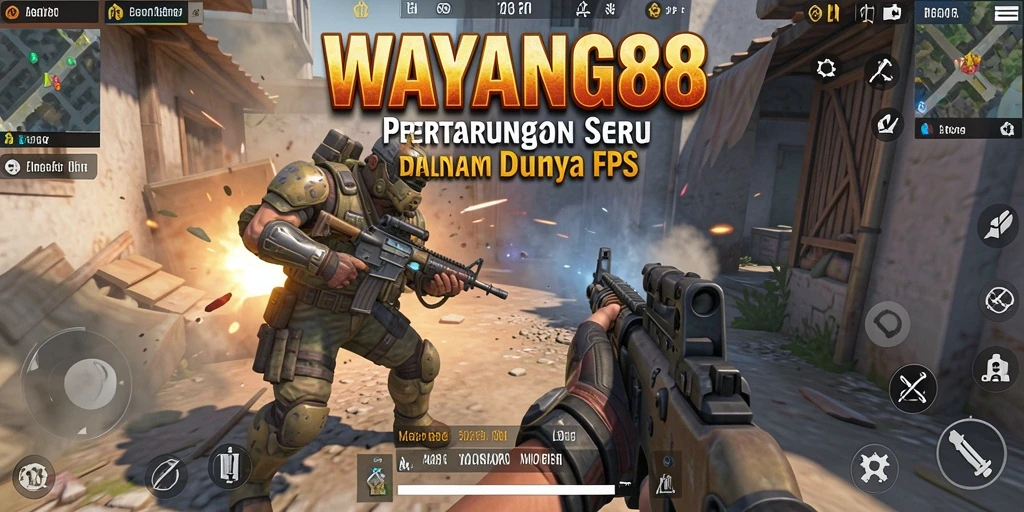 Tangkapan layar aksi seru di permainan WAYANG88 FPS.