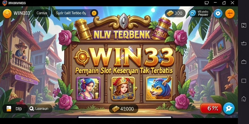 Screenshot gameplay WIN33 yang menampilkan keseruan permainan slot.